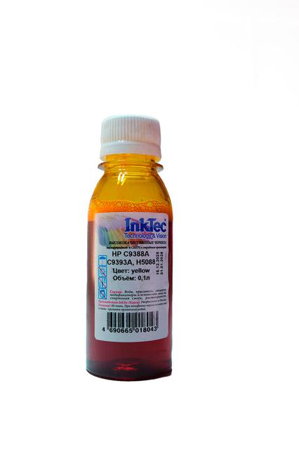 Чернила InkTec (H5088) для HP C9388A/  C9393A, Y, 0,1 л.