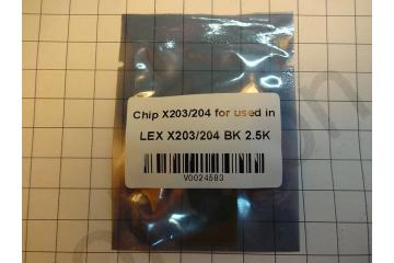 Чип для Lexmark X203/ X204 (2500 страниц) (100%)