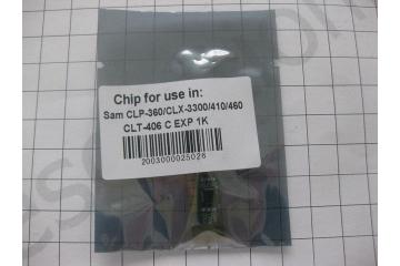 Chip cartridge CLT-C406S Samsung CLP-360/ 364/ 365 (Cyan) 1K (100%)