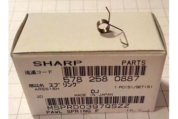 MSPRD0398QSZZ Пружина пальца отделения от резинового вала (правая) Sharp AL160/ AL161/ AL162/ AR 5516 (Sharp)